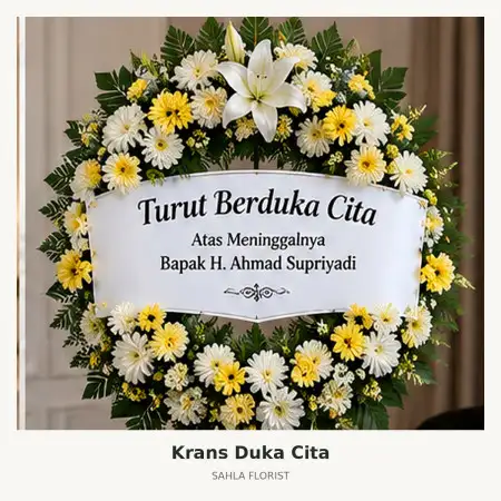 Krans Bunga Duka Pancoran Mas